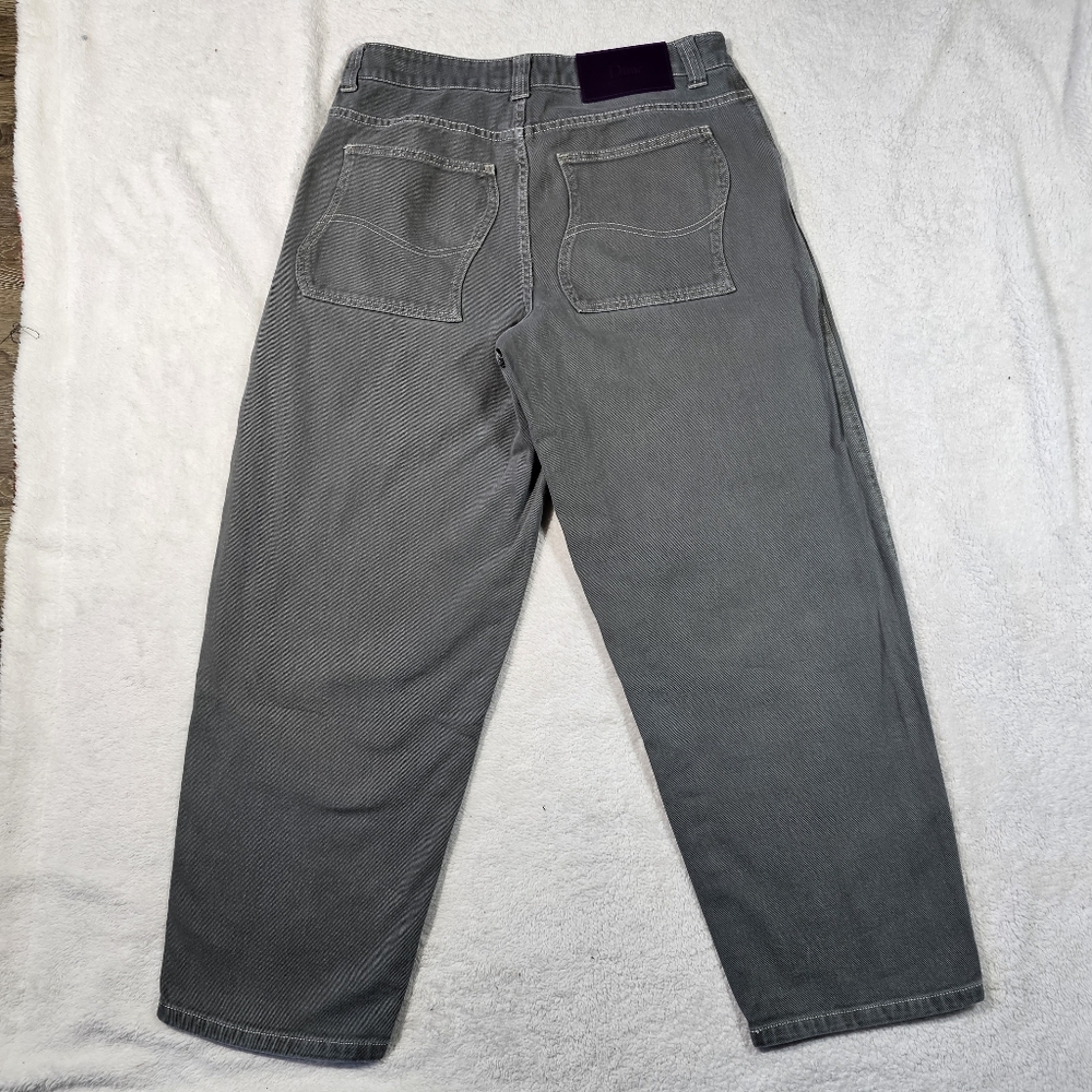 DIME - Baggy Denim Pants Dark Gray Size 30. - Picture 4 of 10